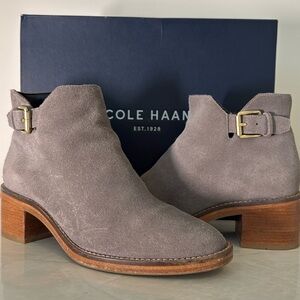 Cole Haan Stormcloud suede boots
